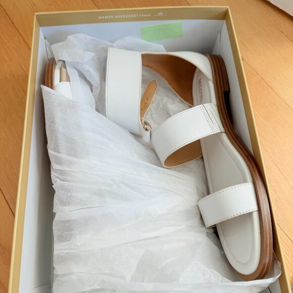 Michael Kors White leather ankle strap sandals - NBW - Picture 4 of 4